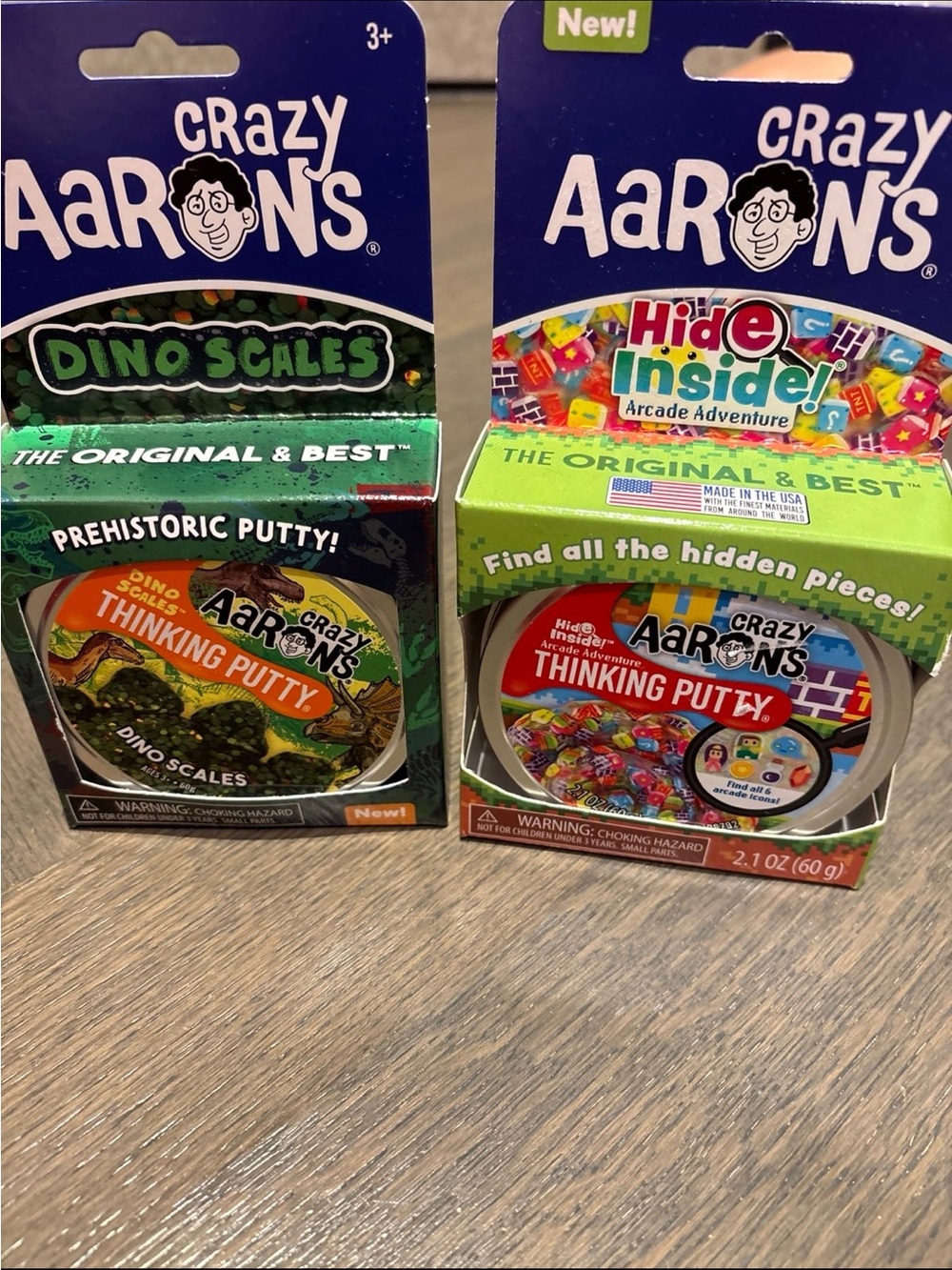 Crazy Aaron’s Thinking Putty - Green Dino Scales and hide inside arcade adventur